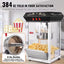 Popcorn Maker, 850 W Popcorn Popper Machine, 8 Oz. Kettle Makes 48-Cups per Batch, Countertop Popcorn Machine, Black