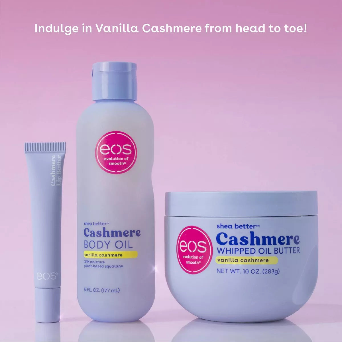 Eos Shea Better Cashmere Whipped Oil Butter - Vanilla - 10Oz: Moisturizing Whole Body Lotion for Normal Skin