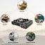 Outdoor Portable Furnace Adjustable Fire 2900W Furnace Lightweight Cooker Unit Kitchen Equipment for Camping Barbecue Hot Pot Cooking W/Storage Box