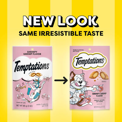 Temptations Classic Crunchy Cat Treats, Shrimpy Shrimp, 3 Oz, 12 Pk