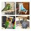 Bird Mirror Wooden Hanging Swing Interactive Play Toys for Small Parrot Budgies Macaw African Grey Parakeet Cockatiel Conure Lovebird Cage Accessories