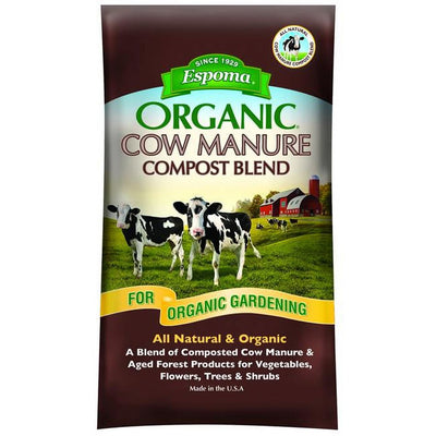 Espoma Organic Cow Manure Compost Blend for Organic Gardening, 1 CF