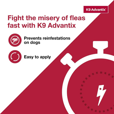 K9 Advantix Flea, Tick & Mosquito Prevention for Medium Dogs 11-20 Lbs, 2-Monthly Treatments