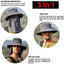 Wide Brim Sun Hat UV Protection Bucket Cap for Hiking Camping Fishing Safari Men
