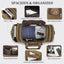 Gonex Canvas Duffle Bag for Travel 60L Duffel Overnight Weekend Bag(Coffee)
