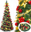 Decoway Pre Lit Christmas Tree: Pop up 6 FT Warm White LED Lights (Yellow)