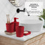 Hearth & Harbor 27 Piece Bamboo Bathroom Sets, Christmas Bathroom Accessories Set with Bathroom Rugs and Shower Caddy Set