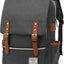 UGRACE Slim Business Laptop Backpack Casual Daypacks College Shoulder Bag for Men Women, Tear Resistant Unique Travelling Backpack Fits up to 15.6 Inch Laptop in ‎Charcoal Black