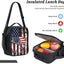 USA Fish Kid Backpack Set with Lunch Bag & Pencil Case Large Capacity School Bag 17 Inch Bookbag for Boy Girl