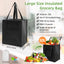 Sentryse 10-Pack Insulated Grocery Bags with Zipper, Large Reusable Cooler Bags for Frozen Food, Grocery Shopping, Meal Transport, Picnic & Travel + 40 Ice Packs & 5 Funnels