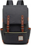 UGRACE Slim Business Laptop Backpack Casual Daypacks College Shoulder Bag for Men Women, Tear Resistant Unique Travelling Backpack Fits up to 15.6 Inch Laptop in ‎Charcoal Black