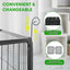 Dog Fence, 4/6/8/12/16 Panels 24"\32"\40"H Foldable Dog Playpen, Exercise Heavy Duty Metal Dog Cage for Yard, Lockable Double Door Pet Fence Indoor Outdoor Dog Pen for Large Medium Small Animals Pet