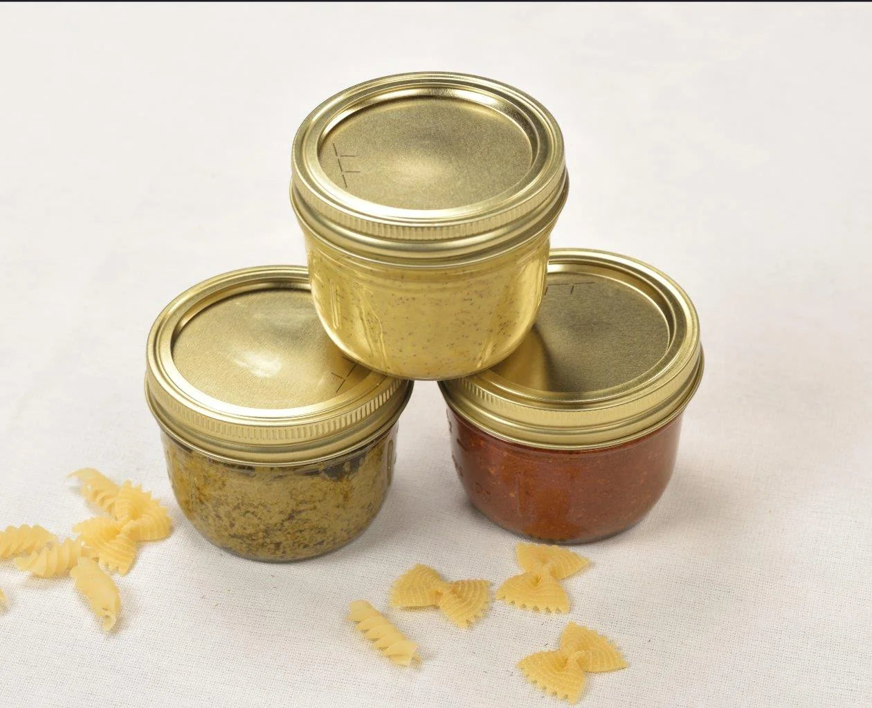(2 Pack) Mainstays 8 Oz Mason Jars, Wide Mouth Half Pint Canning Jars with Lids and Rings, 12-Pack Small Glass Jars for Home Canning and Meal Prep