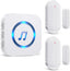 Door Chime,Sanjie Wireless Door Sensor Chime When Door Opens,Door Entry Alarm Chime for Business/Home/Kids,500 FT Range,26 Chimes 5 Adjustable Volume, 2 Sensors + 1 Receivers
