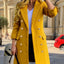 IDEALSANXUN Womens Fall Winter Wool Coats Double Breasted Midi Peacoat Trench Coats