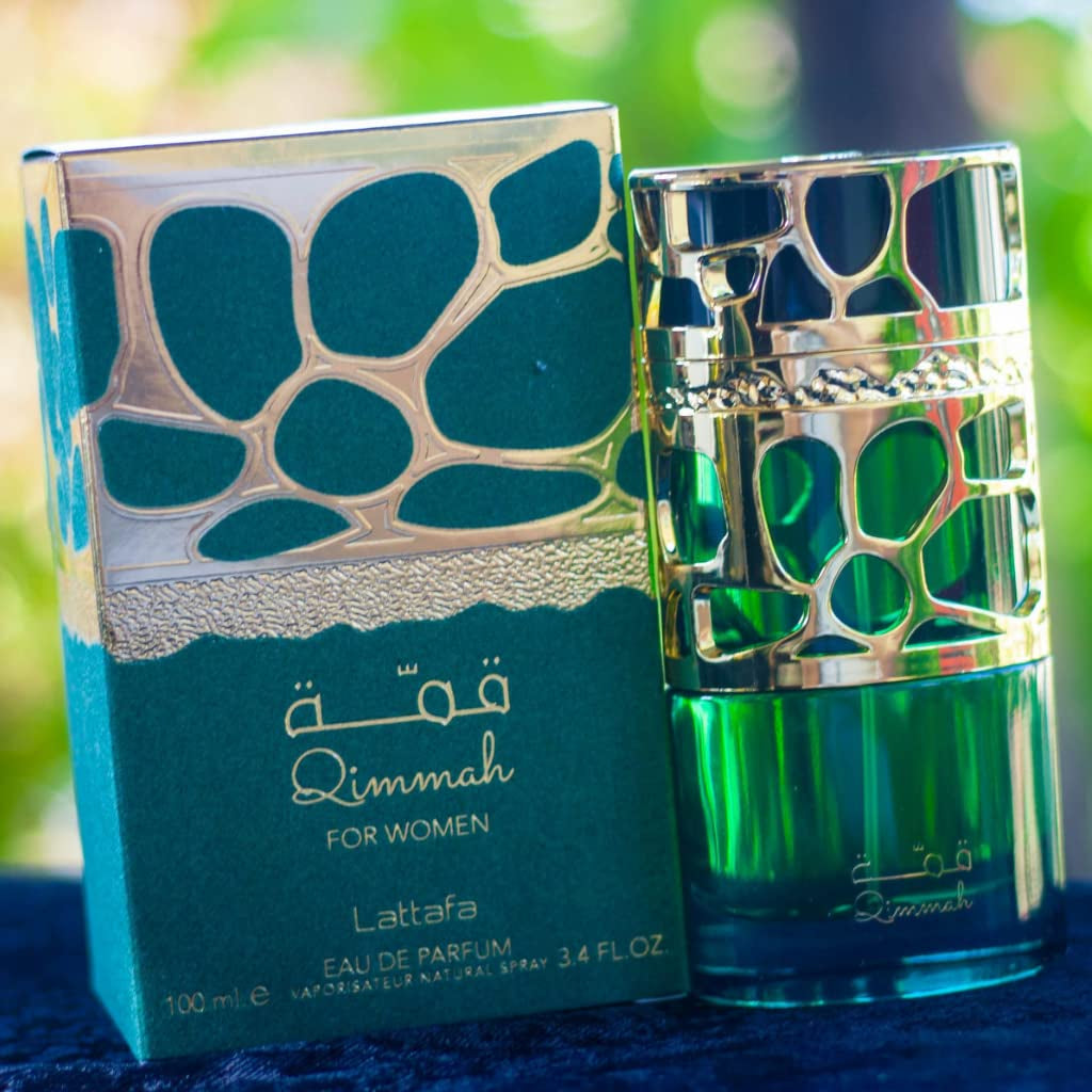 Lattafa Perfumes Qimmah for Women EDP (Eau De Parfum) - 100ML (3.4 Oz) |Featuring Notes: Cedar, Oudh, Myrrh, Amber, Lavender I | Cedar, Oudh, Myrrh, Amber, Lavender
