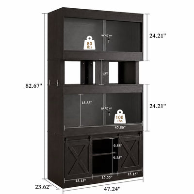 Nordee 120 Gallon 4X2X2 Reptile Tank with Stand & Sliding Glass Doors, Reptile Enclosure for Bearded Dragons, Geckos, Lizards and Snakes