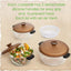 Moss & Stone 3-Piece Kitchen Glass Casserole Dish Set with Lids, Oven & Microwave Safe