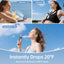 Handheld Portable Fan with Turbo Cooling - Hand Held Fan Rechargeable, 1-199 Speeds, up to 12Hrs Battery Life, Powerful Mini Personal Fan for Travel, Outdoor, Beach & Makeup