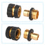 3/4" Garden Hose Quick Connect Water Hose Fit Female Male Connector Set Fitting