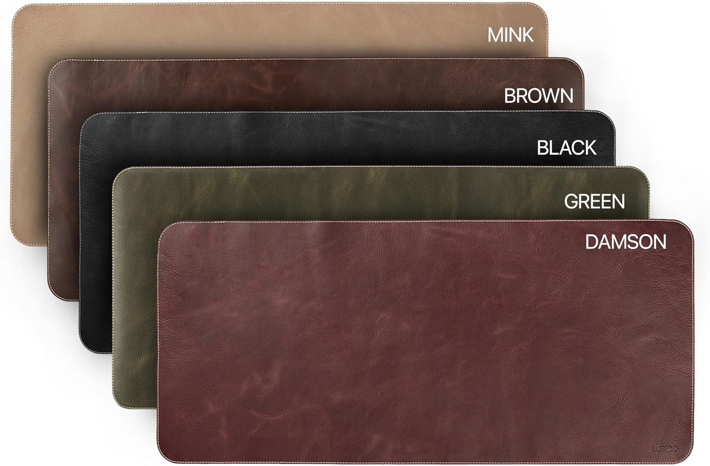 Londo Top Grain Leather Extended Mouse Pad – Large Desk Mat for Office & Gaming, Smooth Writing Surface, Non-Slip Base, Durable & Stylish Workspace Accessory