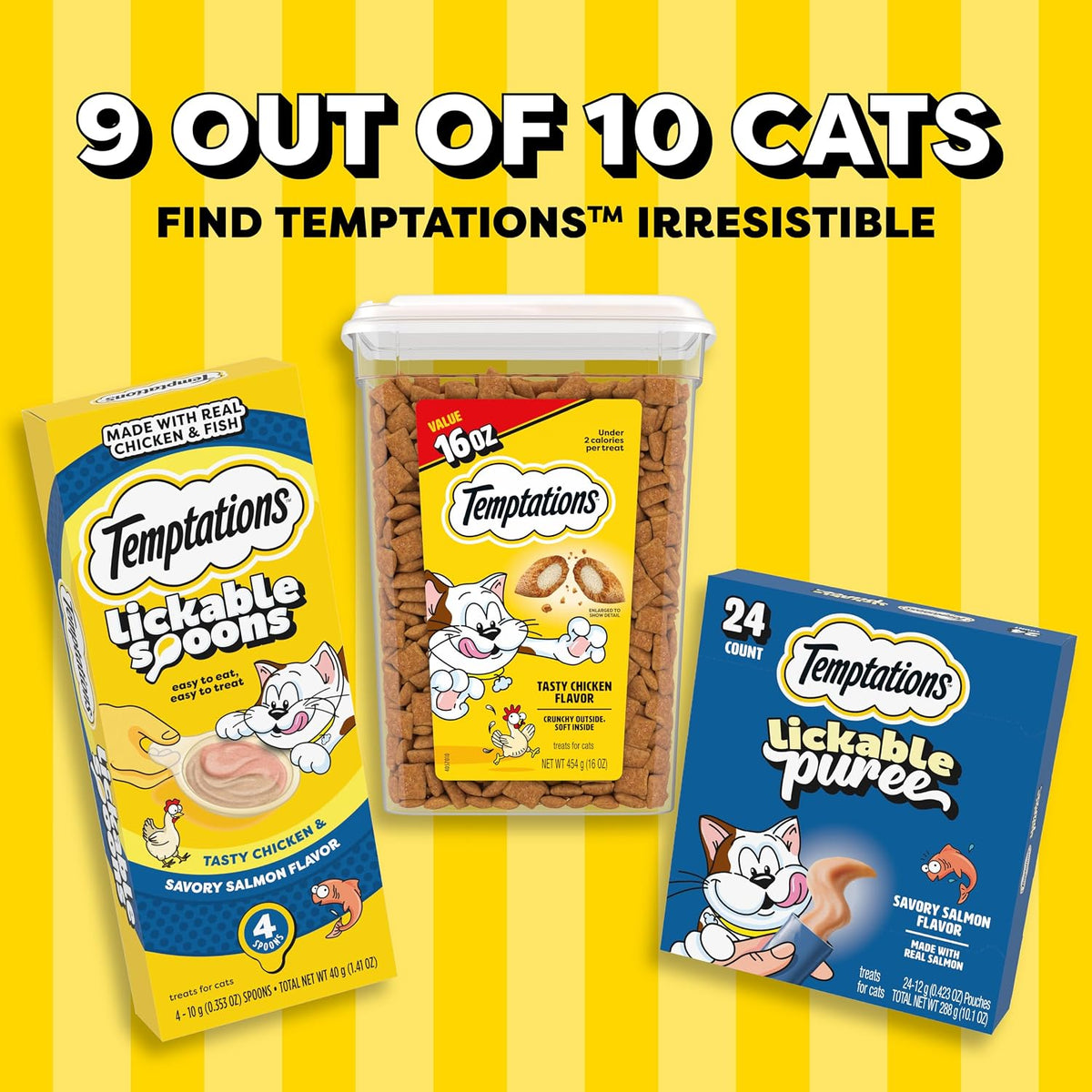 Temptations Classic Crunchy Cat Treats, Blissful Catnip, 16 Oz