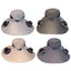 Solar & USB Powered Fan Outdoor Fishing Hat Sunscreen Sun Hat with Dual Fan New