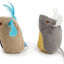 Smartykat (2 Count) Mouse Mates Plush Catnip Cat Toys - Brown/Gray, 2 Count