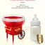 Cotton Candy Machine, Cotton Candy Maker for Kids with Candy Spoon and 10 Candy Sticks, Christmas Red, FOHERE