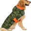 HDE Reversible Hooded Dog Raincoat Slicker Poncho for Small Medium Large Dogs - Camo Orange - L - Polyester