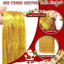 6000 Strands Christmas Tinsel Icicles, Gold Tinsel Foil Fringe Icicles