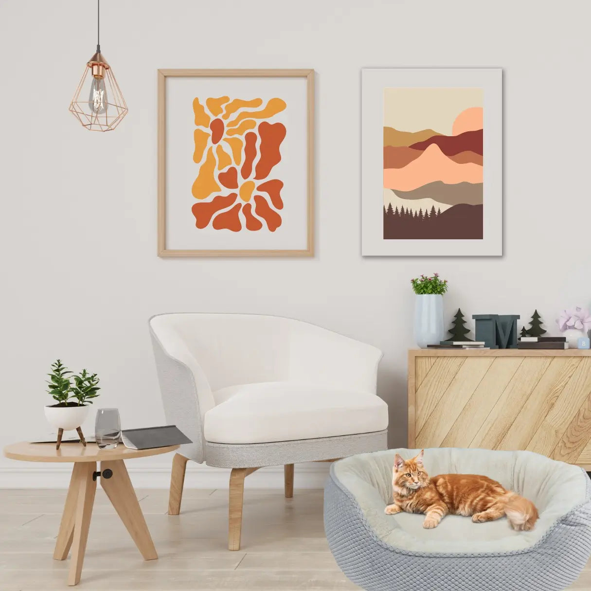 Loyalpaws Orthopedic Pet Bed Medium Memory Foam Bed for Cats and Dogs Washable, Non-Slip Bottom, Orthopedic Designed