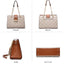 Dasein Hobo Handbag Vegan Leather Tote Chain Shoulder Purse for Women Satchel Bag with Matching Clutch