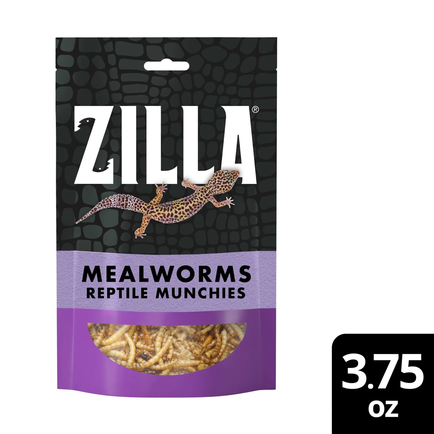Zilla Reptile Munchies Mealworm Resealable Bag, 3.75 Ounces
