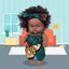 Ecore Fun 2 Pcs 8 Inch Black Baby Doll with Clothes and Accessories | African Washable Realistic Silicone Baby Dolls with Clothes and Hairband Pretend Play Age 3+