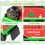 OLAKIDS Kids Ride on Train with Track, 6V Electric Toy with Lights and Sounds, Retractable Footrest, under Seat Storage, Christmas Theme Battery Powered Gift for Toddlers Boys Girls (Christmas Style)