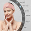 Whaline 4 Pack Spa Facial Headband, Pea Green, Pink, Beige, Light Gray | Makeup Hair Wrap, Adjustable Hair Band, Soft Towel Head Band, for Face Washing, Shower Sports Yoga