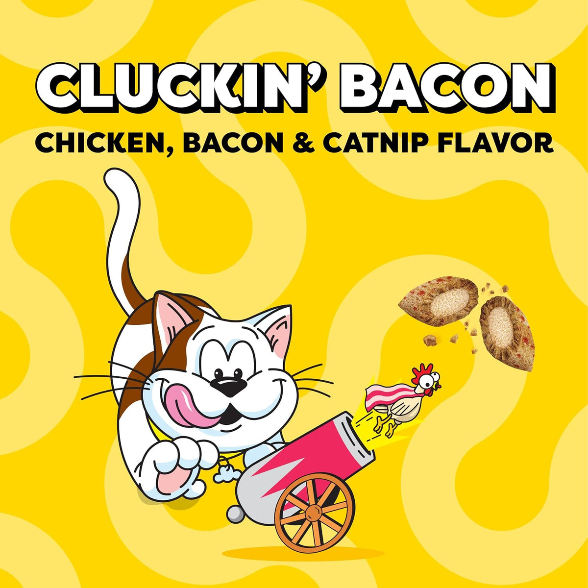 Temptations Wacky Blasts Cat Treats, Cluckin' Bacon Flavor, 3 Oz, 12 Pack