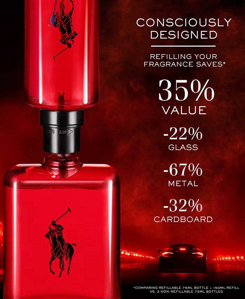 Polo Red Eau De Toilette Spray, 6.7 Oz