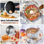Walchoice 13-Piece Stainless Steel Pots and Pans Set, Kitchen Cookware Set with Glass Lid for Cooking, Induction & Dishwasher Safe, Copper