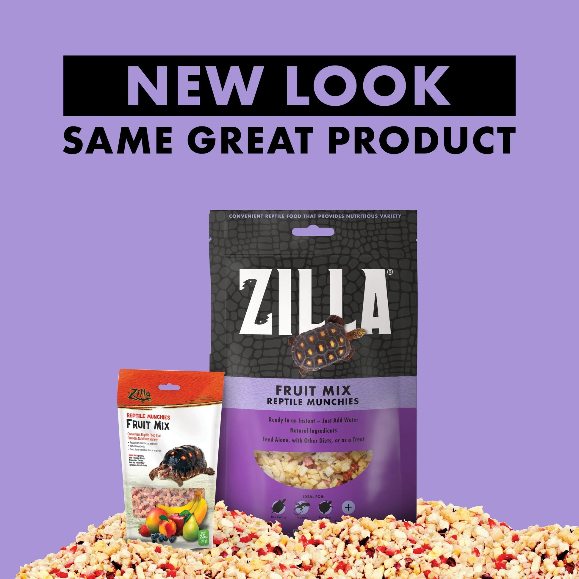 Zilla Reptile Munchies Fruit Mix Black 2.5 Oz.