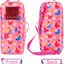 ZITA ELEMENT 14.5 Inch Girl Doll Butterfly Design Carrier Case Travel Bag | Standing Doll Display Accessories Set for Travel Sorage for 14.5 Inch Doll Going Out,Gift Age 3+
