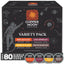 Copper Moon Variety Pack Coffee, Single Cup Pods, 20 Each: Donut Cafe, Breakfast Blend, Colombian, French Roast, 80 Ct