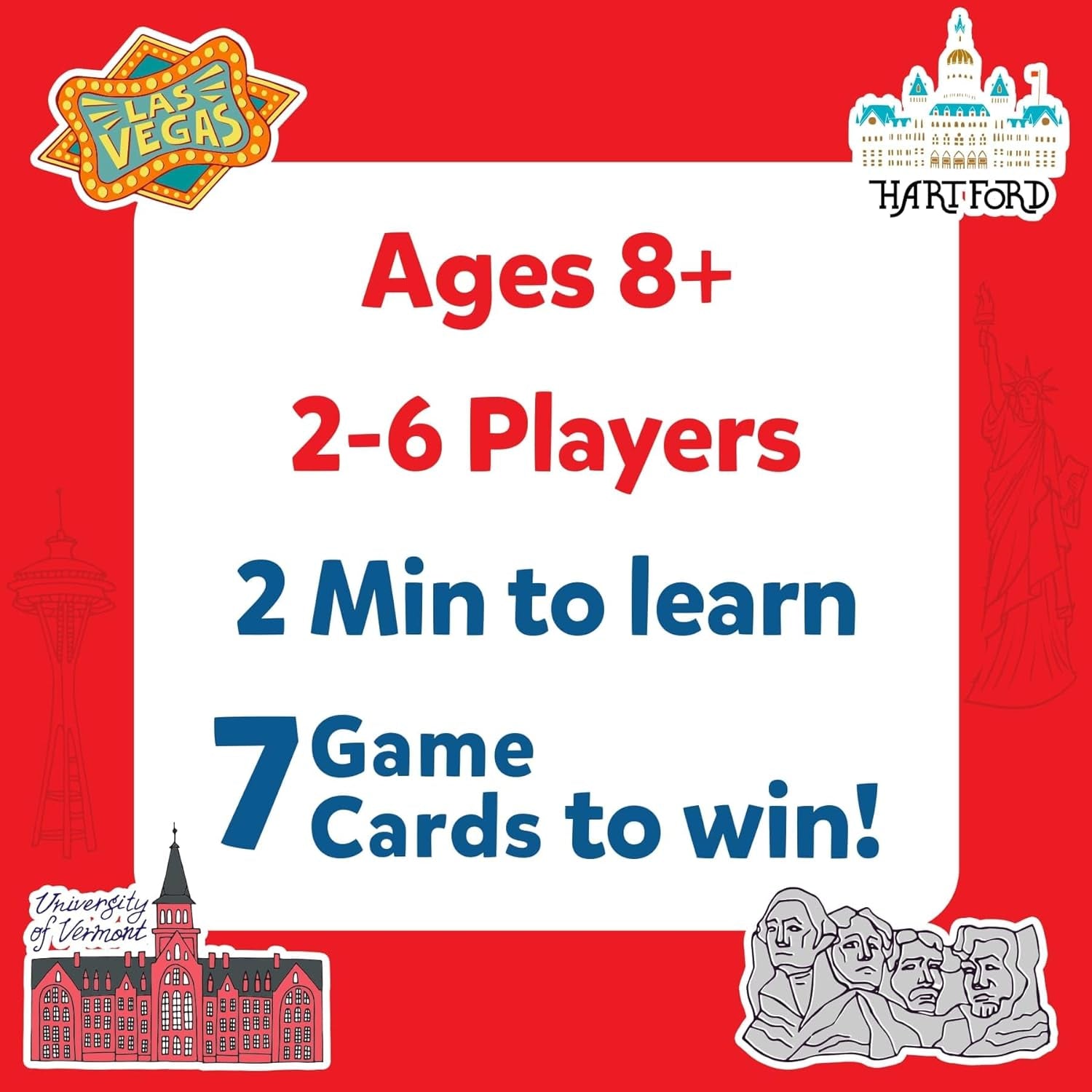 Skillmatics Card Game - Guess in 10 States of America, Educational Travel Toys for Boys, Girls, and Kids Who Love Board Games, Geography and History, Gifts for Ages 8, 9, 10 and Up