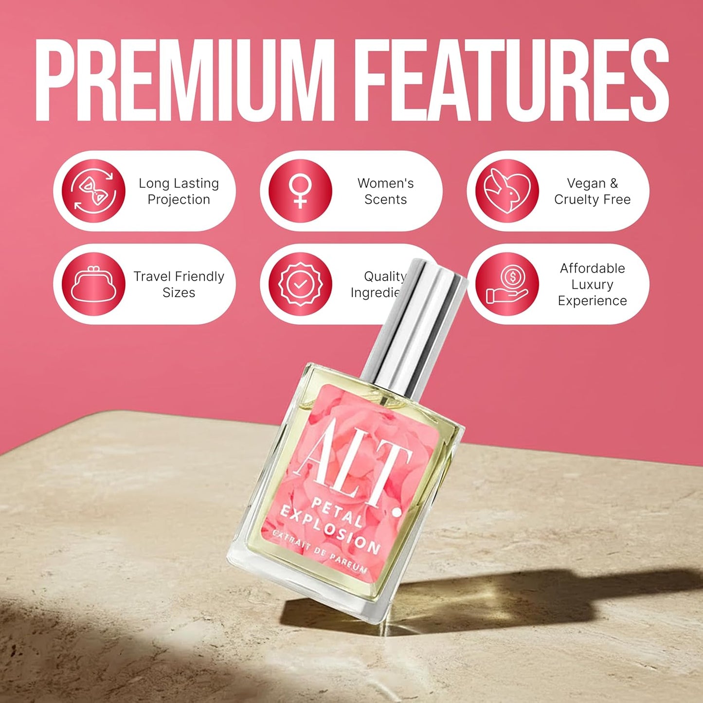 ALT. FRAGRANCES Petal Explosion - Inspired by Flower Bomb Perfume for Women, Extrait De Parfum, Long Lasting Floral Signature Luxury Women’S Fragrance, 60Ml