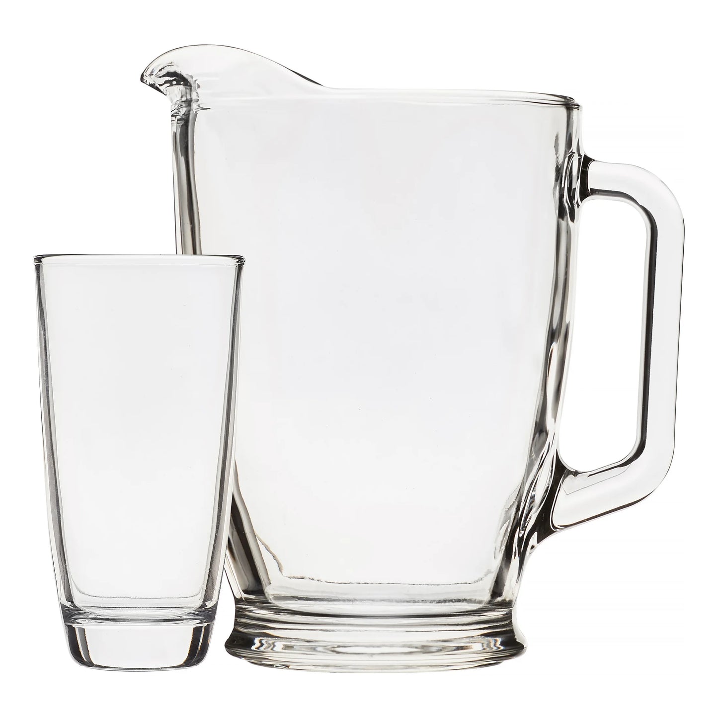 Mainstays 7-Piece Clear Glass Pitcher and Drinkware Tumbler Set