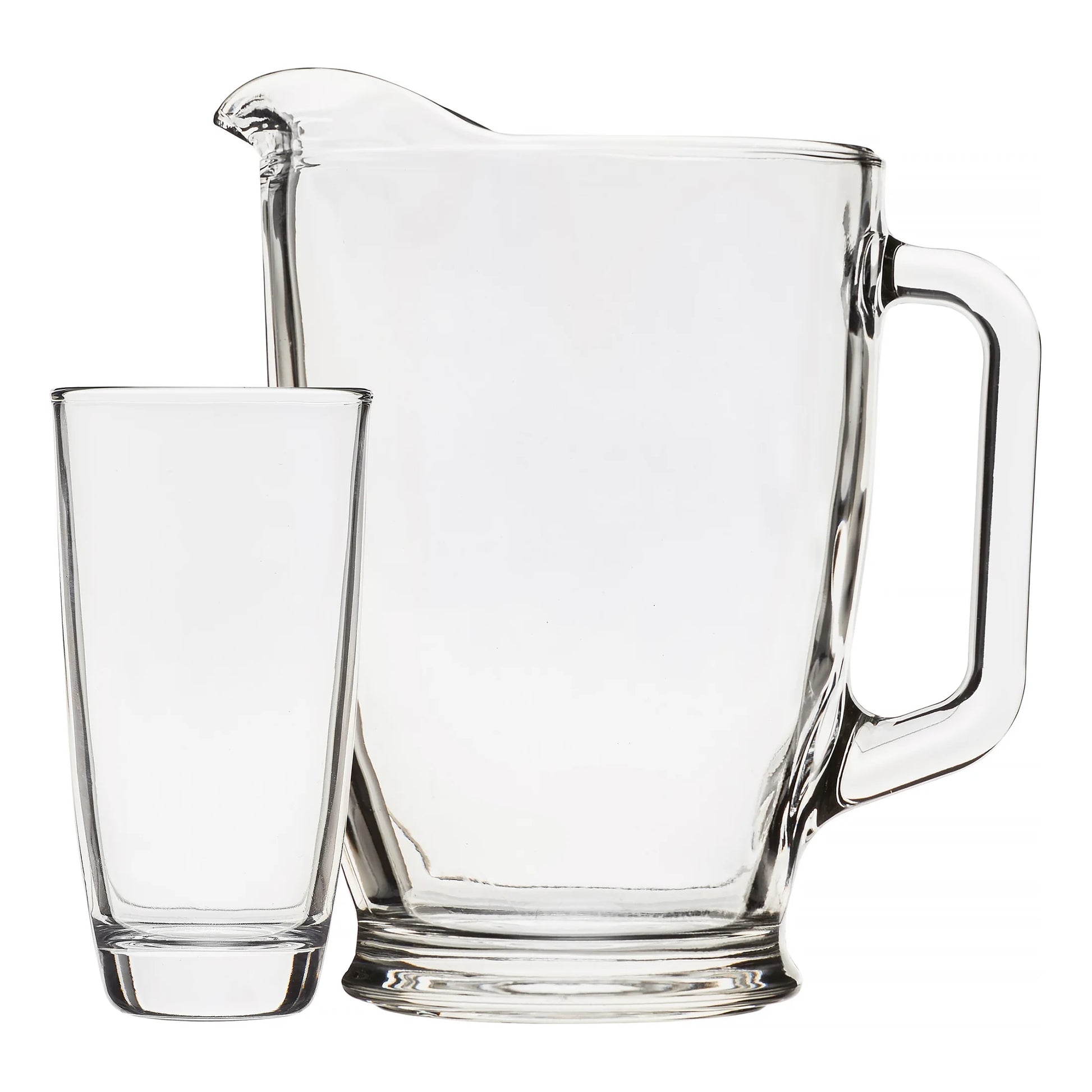Mainstays 7-Piece Clear Glass Pitcher and Drinkware Tumbler Set