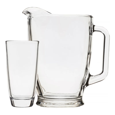 Mainstays 7-Piece Clear Glass Pitcher and Drinkware Tumbler Set
