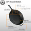 12 Inch round Large Pre-Seasoned Cast Iron Skillet