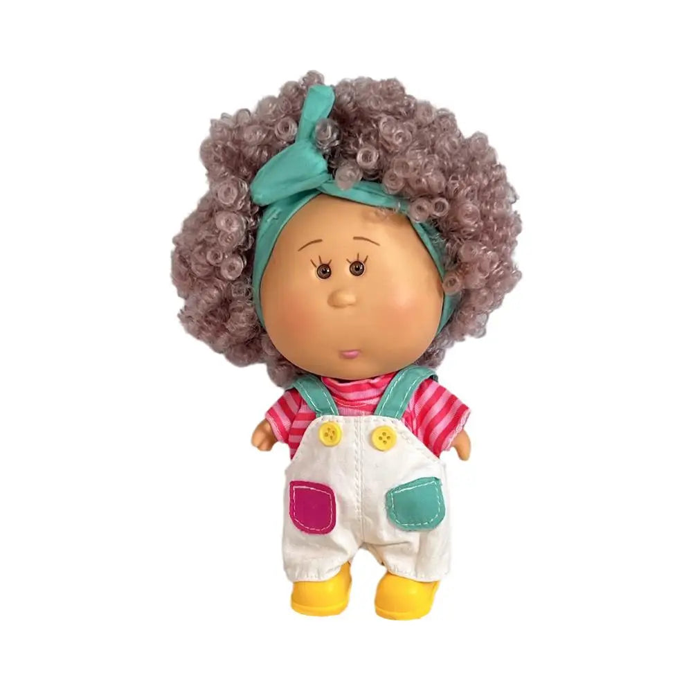 Cute Spanish Potato Doll Mia 18Cm Vinyl Head Soft Plush Body for Girls Boys Birthday Surprise Christmas Gift Toy